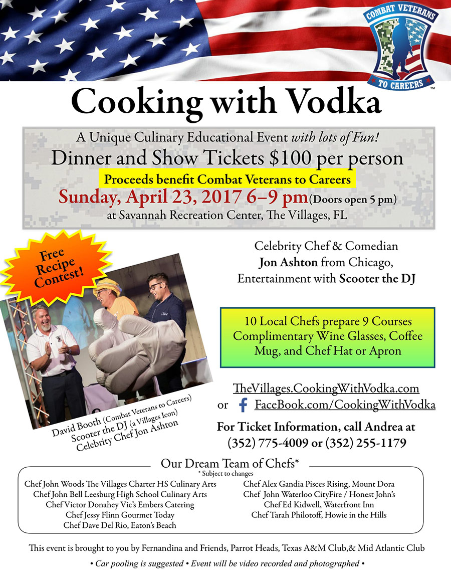 Cooking with Vodka flyer