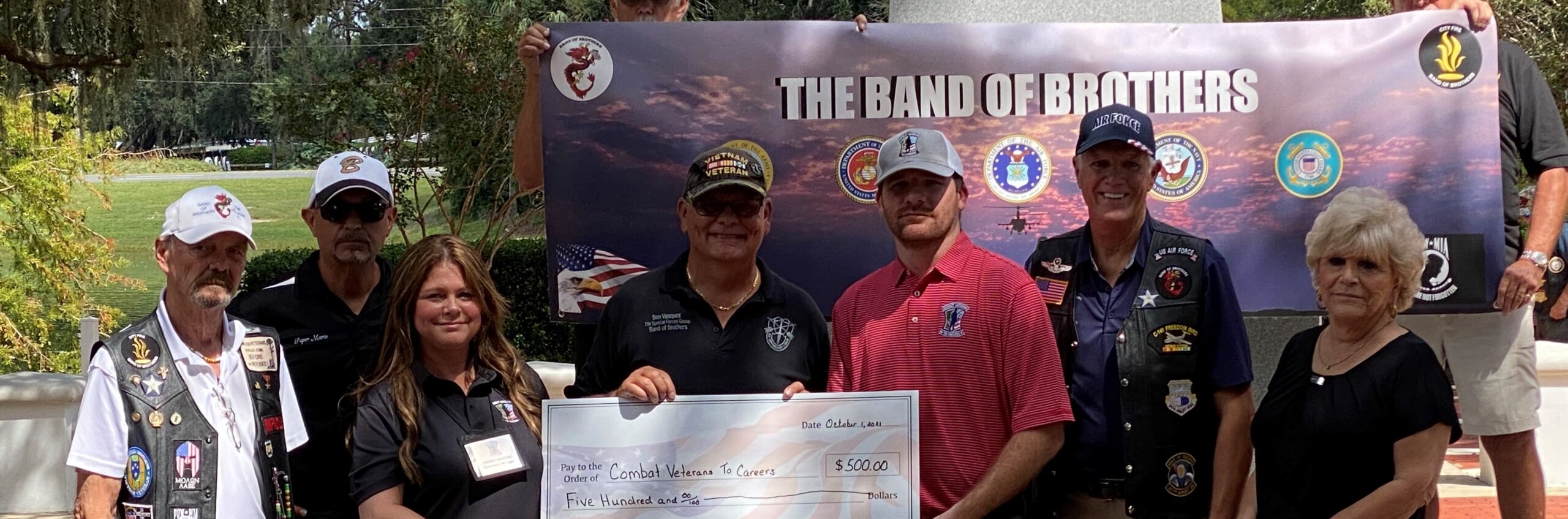 Band of Brothers Donate $500 to CVC