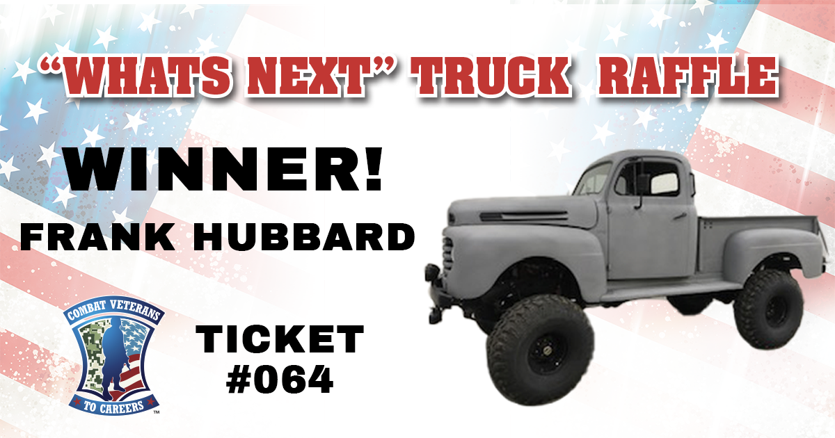 And the winner of “What’s Next” Truck Raffle is…