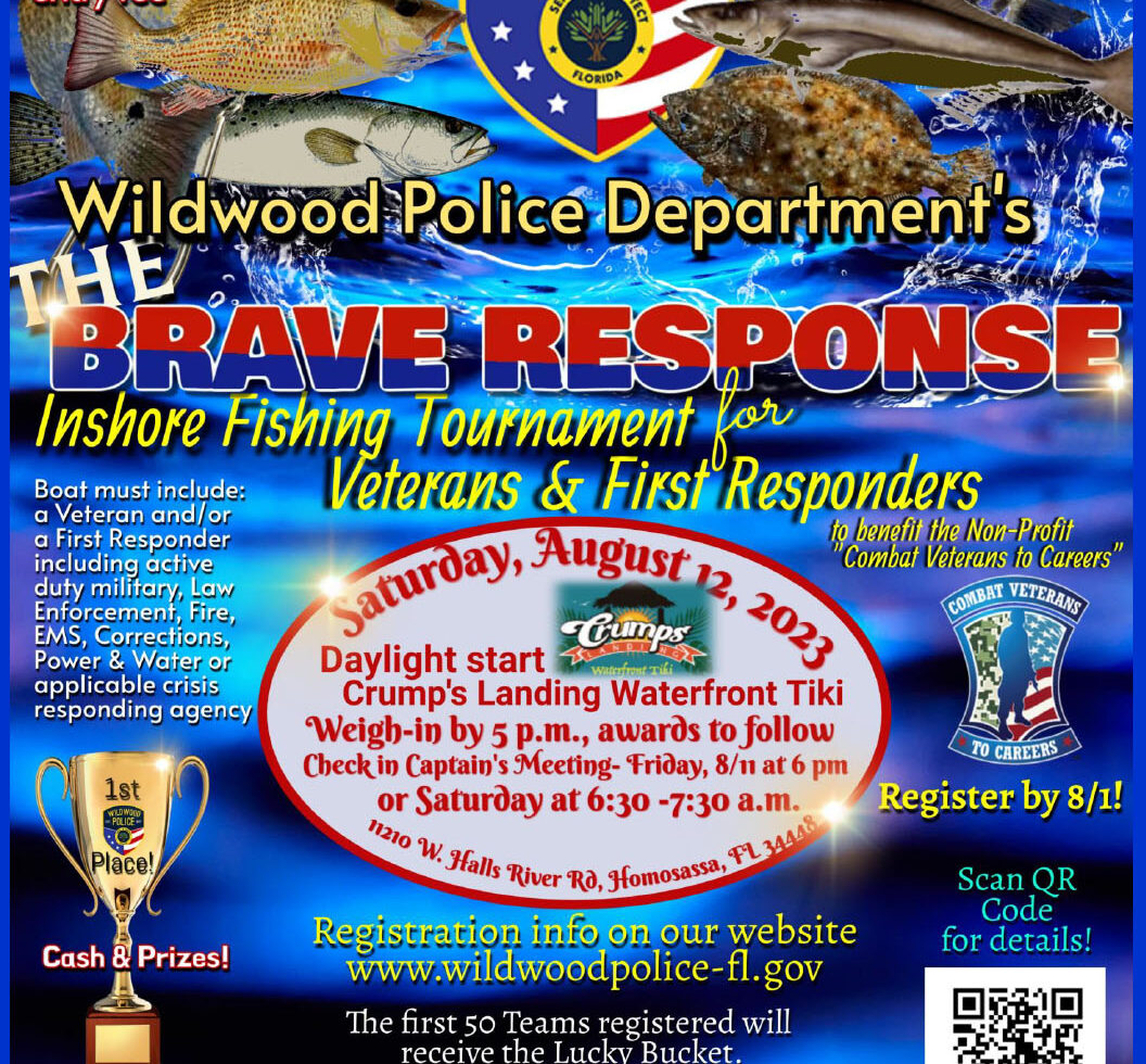 Wildwood Police Department holds Fishing Tournament to benefit Combat Veterans to Careers