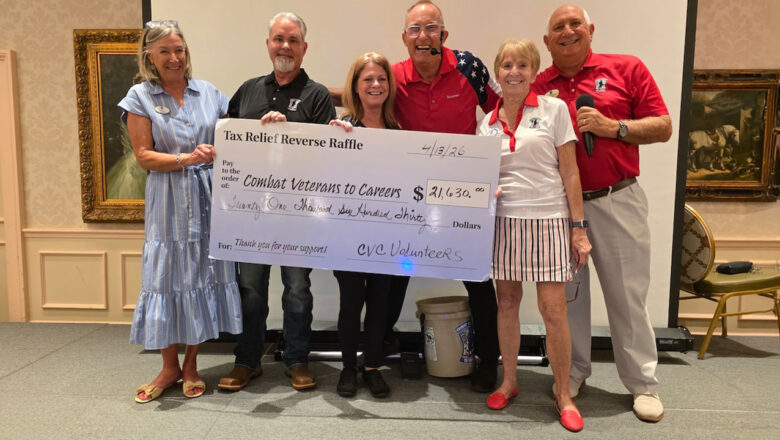 $21,630 raised in support of CVC at the 2026 Save a Veteran Reverse Raffle